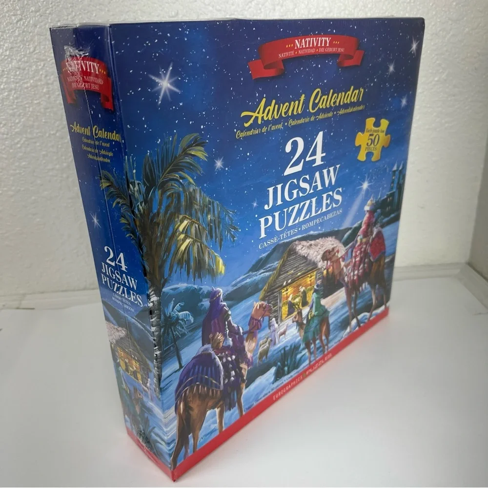 Nativity Advent Calendar: 24 Jigsaw Puzzles new  Christmas gift